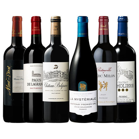 格付けシャトー&ブルゴーニュ1級畑入り！フランスプレミアム赤ワイン6本セット