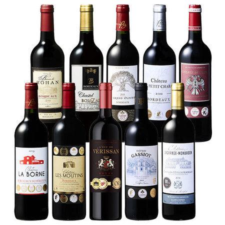 格上産地メドック＆8冠金賞入り！ボルドー最強級赤ワイン１０本セット