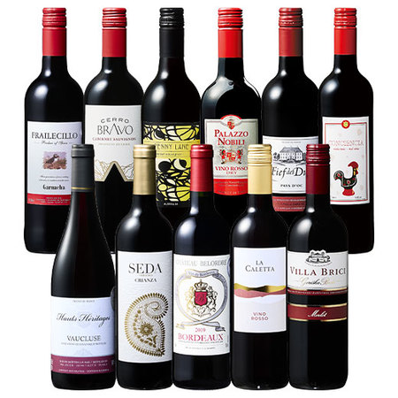 銘醸地ボルドー入り！世界7ヵ国赤ワイン飲み比べ１1本セット