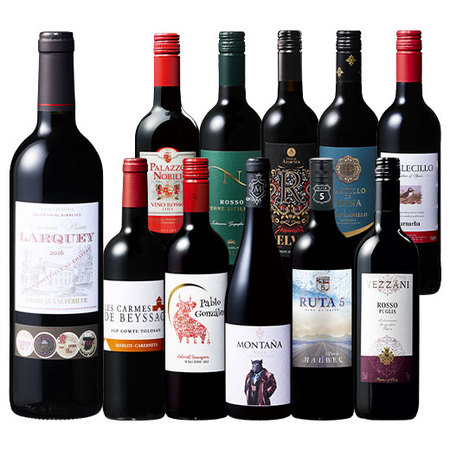 当たり年ボルドー・シュペリュール＆格上リオハ入り!すべて金賞!世界選りすぐり赤ワイン11本 第16弾