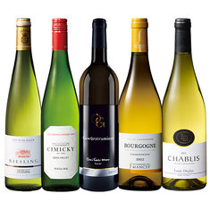 北海道余市＆シャブリ入り! 世界の高級白ワイン５本セット