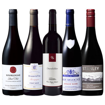 北海道余市＆ブルゴーニュ入り! 世界の高級赤ワイン５本セット