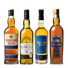 独占輸入１２年熟成スコッチウイスキー４本セット
