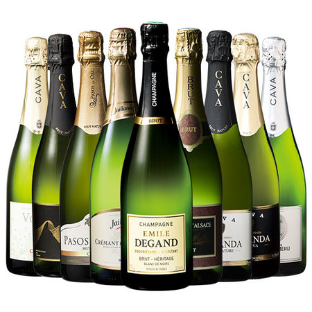 17年連続ワイン通販国内売上高No.1記念！シャンパーニュ入り！全て瓶内二次発酵スパークリング9本