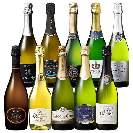 7冠金賞カバ入り！欧州辛口スパークリング10本セット