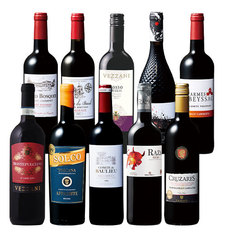 欧州３大銘醸国金賞＆高評価赤ワイン１０本セット