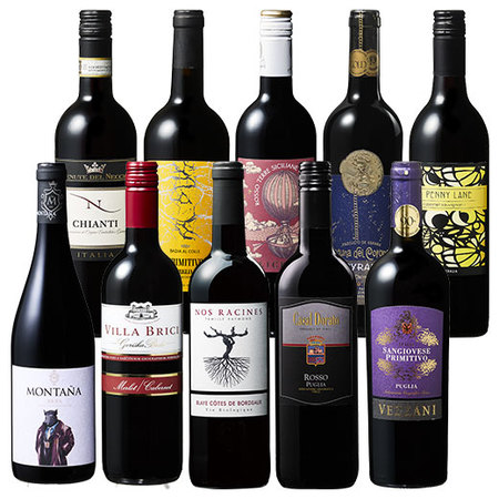 7冠金賞リオハ＆DOCGキャンティ入り！世界の厳選赤ワイン10本セット