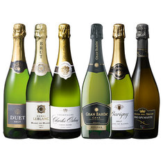 金賞シャンパーニュ＆金賞カバ入り！全て金賞スパークリング6本セット