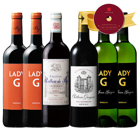 メドック超高評価クリュ・ブルジョワ　ドメーヌ・ローラン・ド・ビィ入り！赤白6本  DVDセット