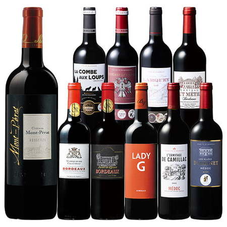 モン・ペラ入り！ボルドーグレートヴィンテージ飲み比べ赤ワイン10本セット