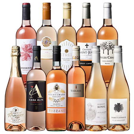 金賞&スパークリング入り!世界5ヵ国ロゼワイン飲み比べ11本セット