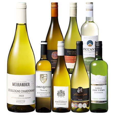 ブルゴーニュ入り！世界のシャルドネ飲み比べ8本セット
