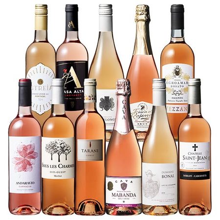 金賞&スパークリング入り!世界4ヵ国ロゼワイン飲み比べ11本セット