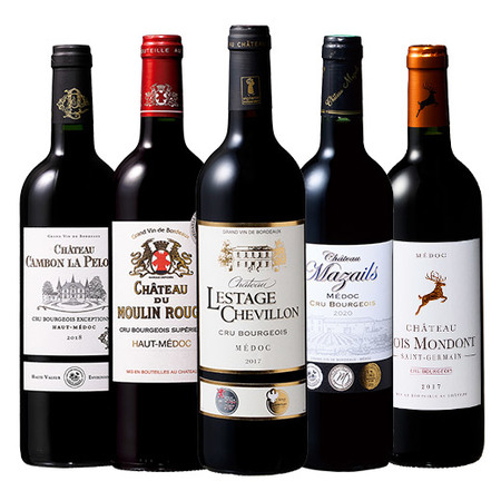 クリュ・ブルジョワ全階級飲み比べ5本セット