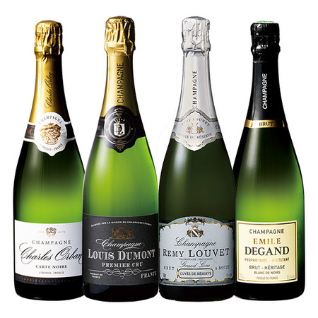 格付け全てを味わえる！高級シャンパーニュ飲み比べ4本セット