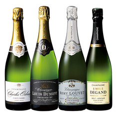 格付け全てを味わえる！高級シャンパーニュ飲み比べ4本セット
