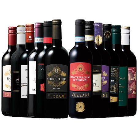 ワイン王国！イタリア赤ワイン飲み比べ１２本セット　第１５弾