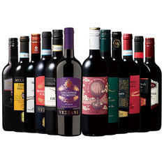 ワイン王国！イタリア赤ワイン飲み比べ１２本セット