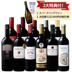 3大銘醸国から南米まで楽しめる！世界5ヵ国の赤ワイン11本セット