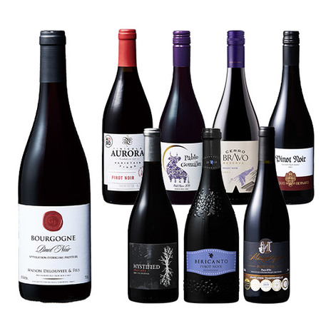 ブルゴーニュ＆5冠金賞入り！世界のピノ・ノワール飲み比べ８本セット