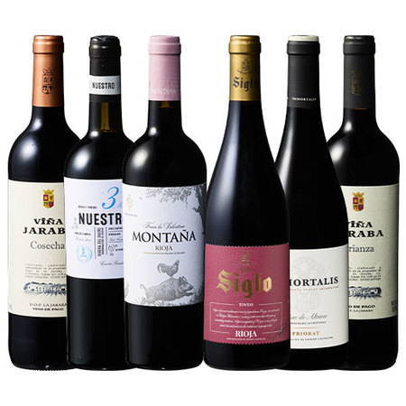 1度は飲みたい！スペイン高級産地赤ワイン6本セット
