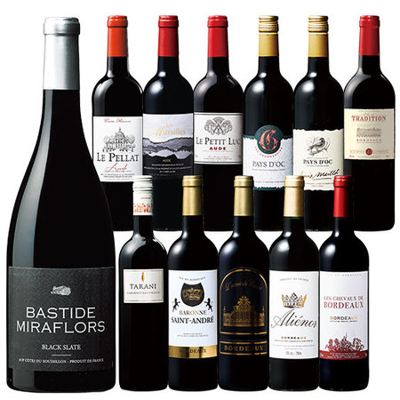フランス各地金賞＆高評価生産者赤ワイン１２本セット　第２１弾【１年コース】