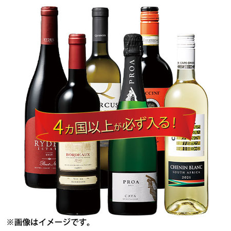 ワインおまかせ便６本コース　【定期便・おまかせ便】