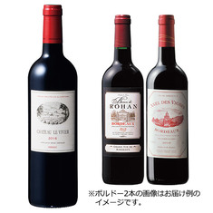 ボルドー珠玉の赤ワイン３本年間コース第１弾　【年１２回コース】